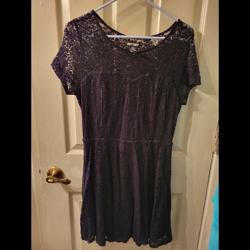 Hot Topic Black Lace Dress